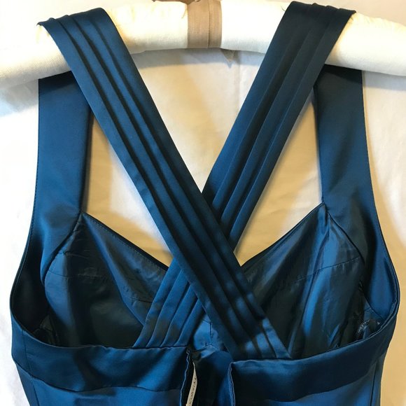 Floor-Length Teal Calvin Klein Dress - Picture 5 of 6